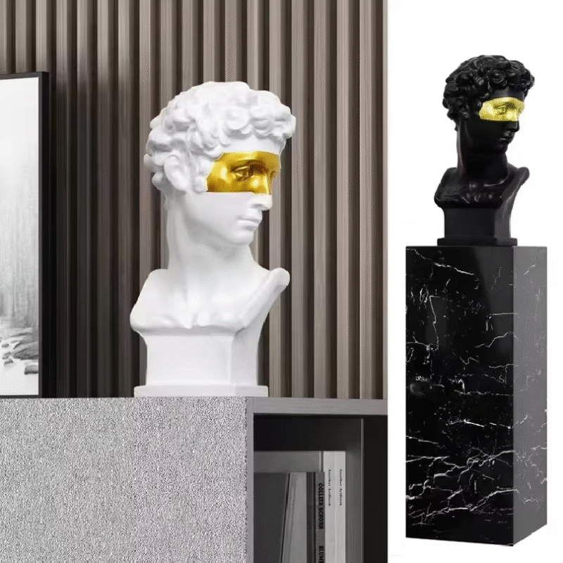 David Bust Sculpture Elegant Table Decoration