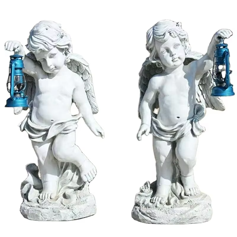 Garden Angel Sculpture Lamps Art