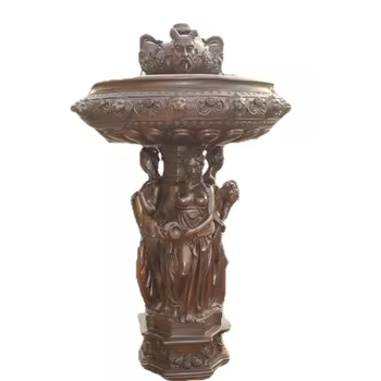 Bronze Fountain Large Classical Maiden Garden